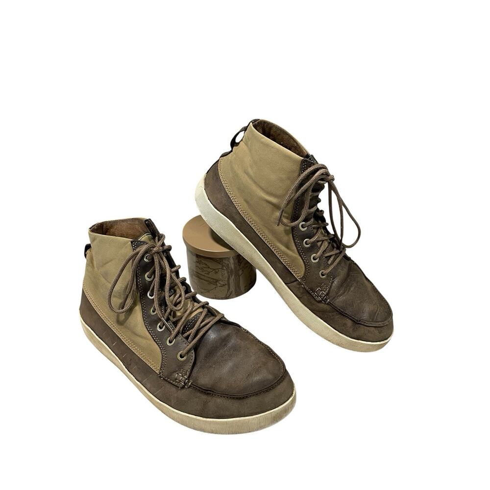 Olukai Molina Men’s 11.5 Waterproof Chukka Boots Brown Leather Hgh Tops Sneakers